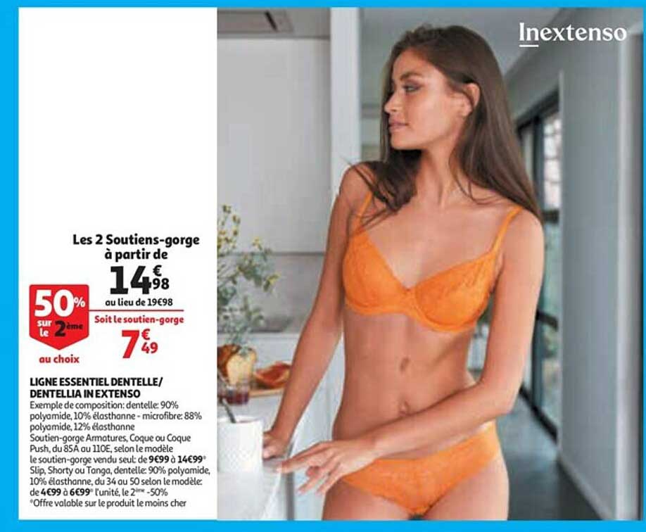 ligne essentiel dentelle - dentellia in extenso : les 2 soutiens-gorge