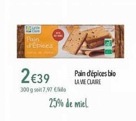 Pain D'épices Bio La Vie Claire