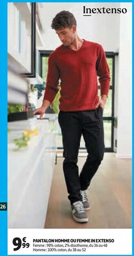 pantalon homme ou femme in extenso
