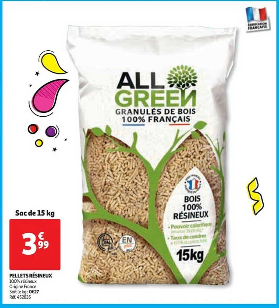 pellets résineux all green