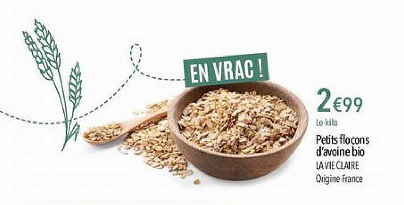 petits flocons d'avoine bio la vie claire