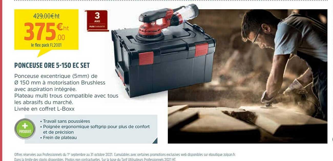 ponceuse ore 5-150 ec set