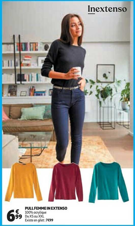 pull femme in extenso