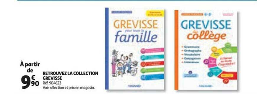 retrouvez la collection grevisse