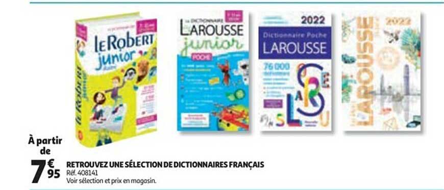 retrouvez une sélection de dictionnaires français