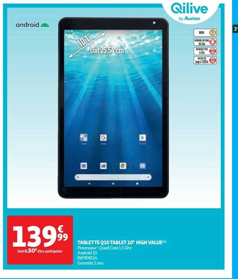 tablette q10 tablet 10" high value qilive