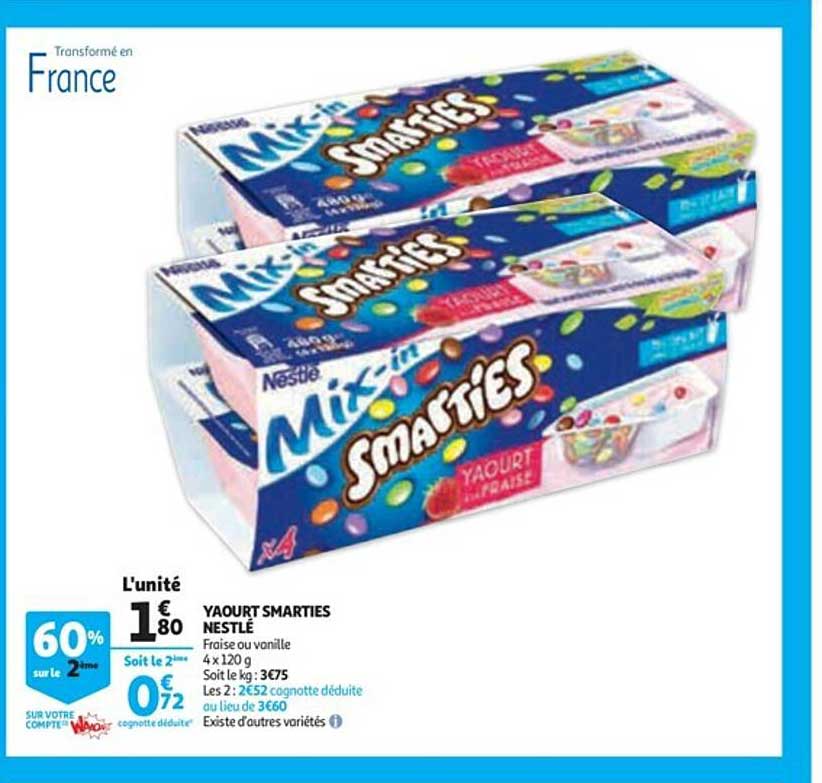 Yaourt Smarties Nestlé