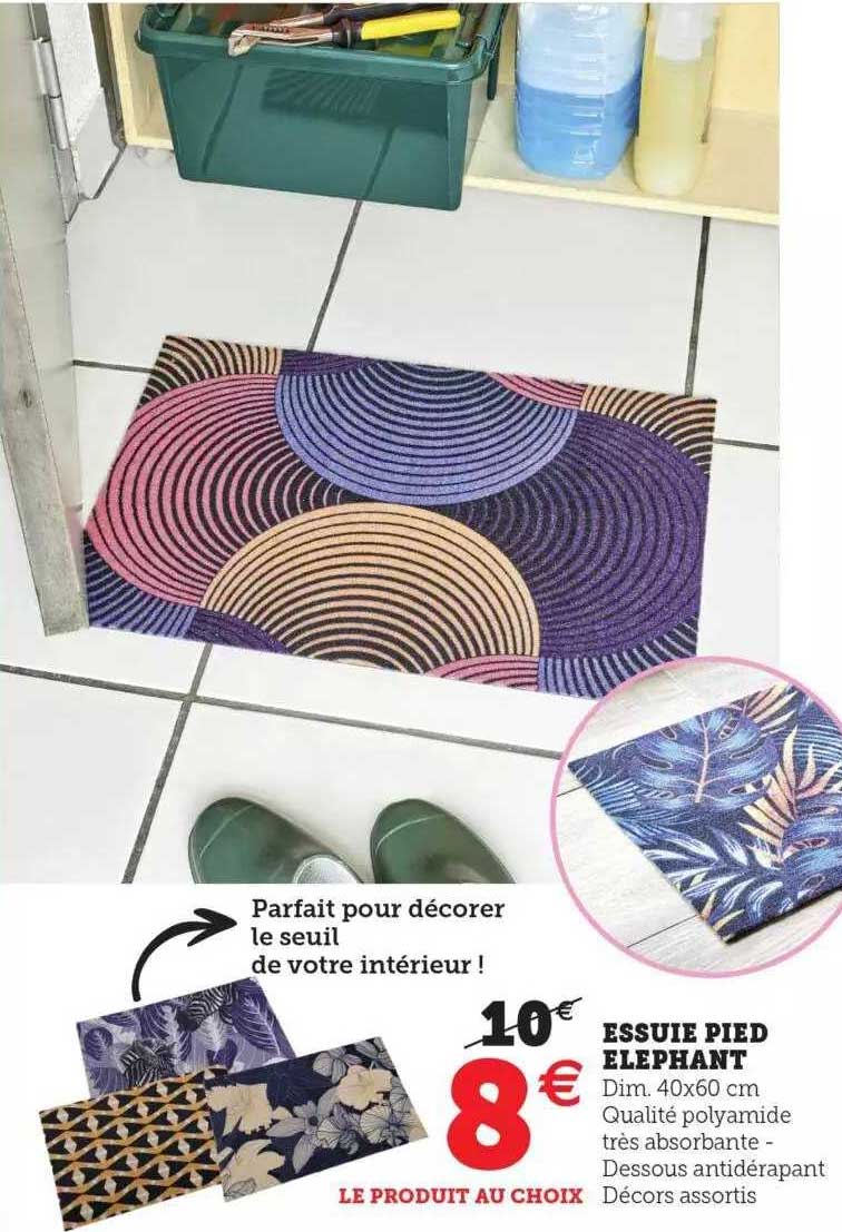 essuie pied éléphant