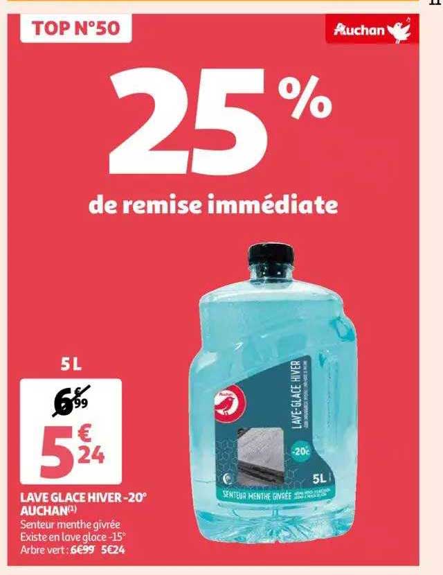 Lave Glace Hiver -20° Auchan