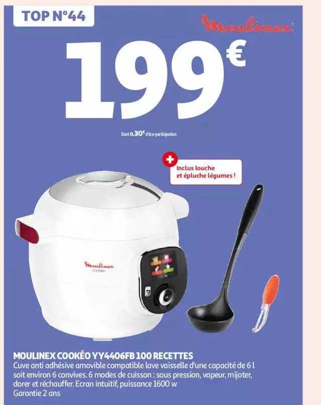 Moulinex Cookéo Yy4406fb 100 Recettes