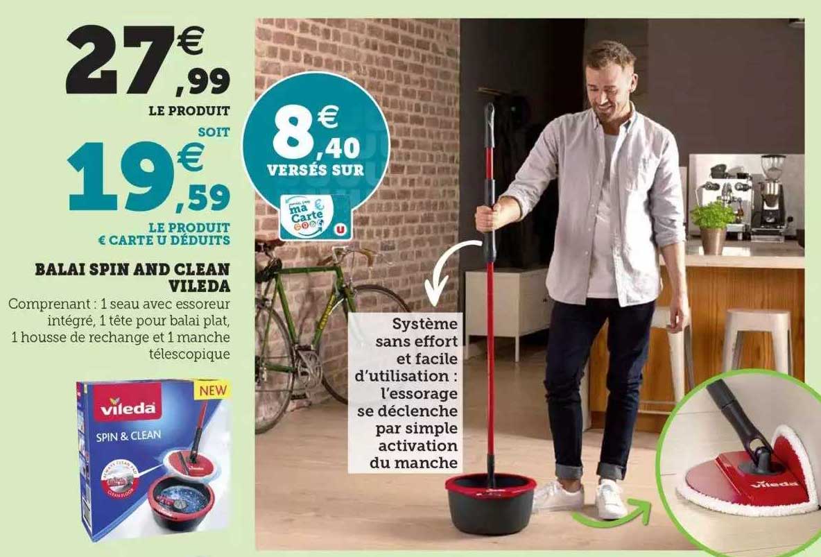 balai spin and clean vileda