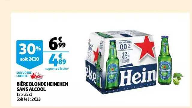 Bière Blonde Heineken Sans Alcool