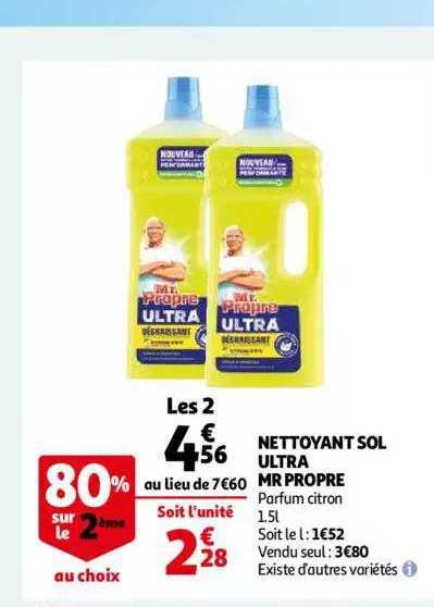 nettoyant sol ultra mr propre