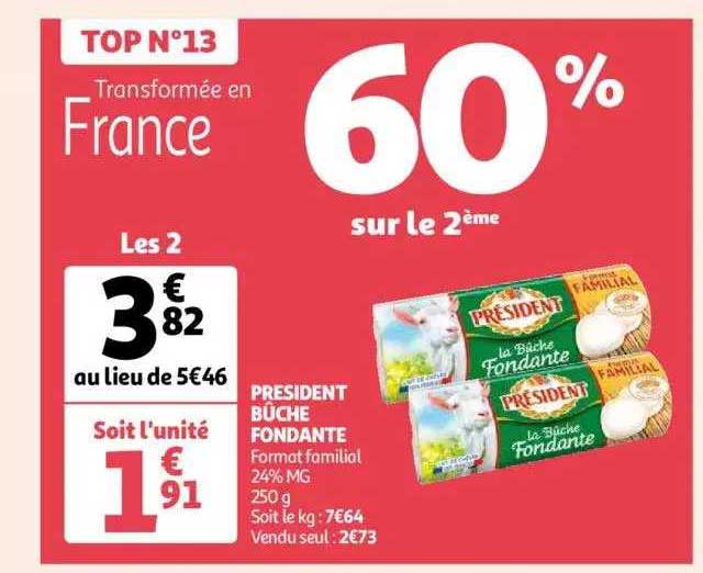 Président Bûche Fondante