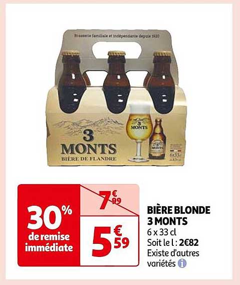 bière blonde 3 monts