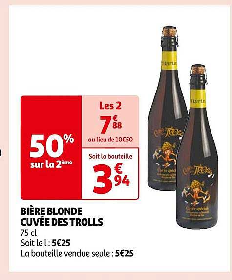 bière blonde cuvée des trolls