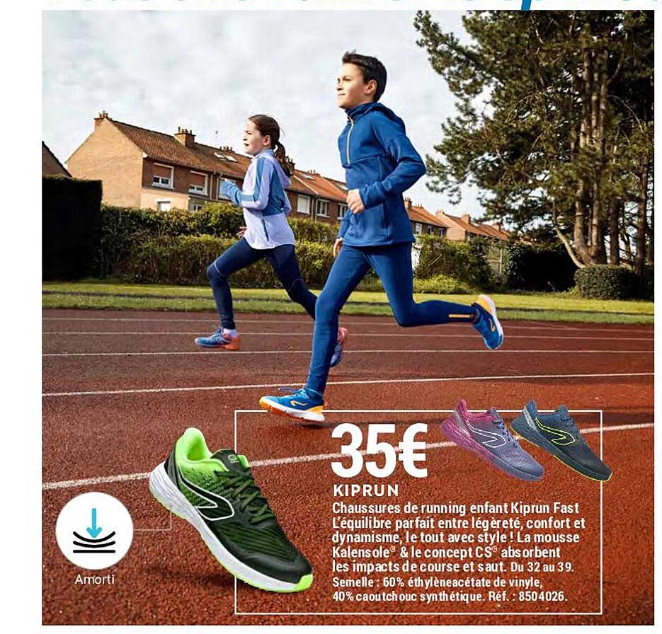 Chaussures De Running Enfant Kiprun Fast