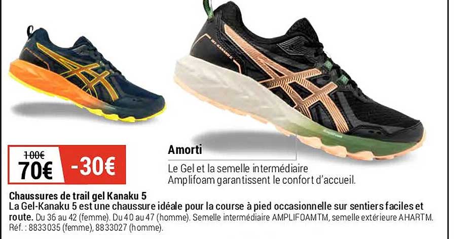 chaussures de trail gel kanaku 5