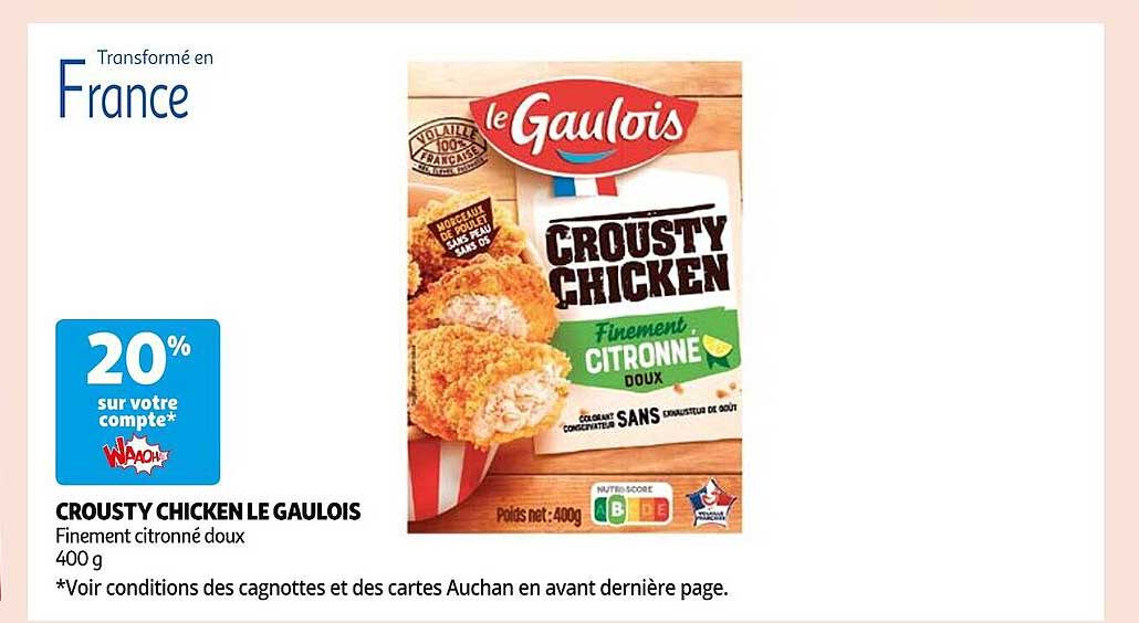 crousty chicken le gaulois