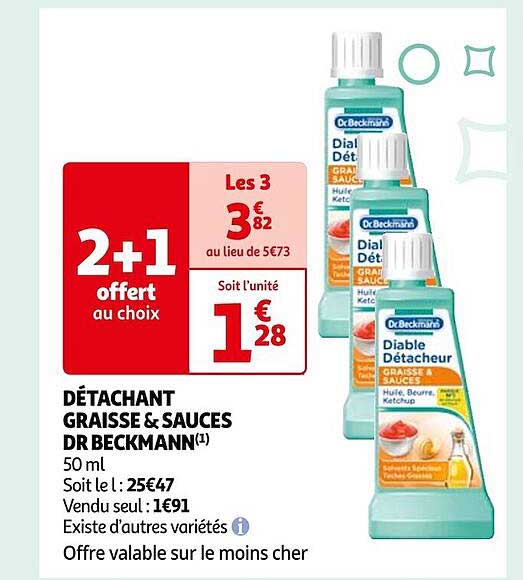 détachant graisse & sauces dr beckmann