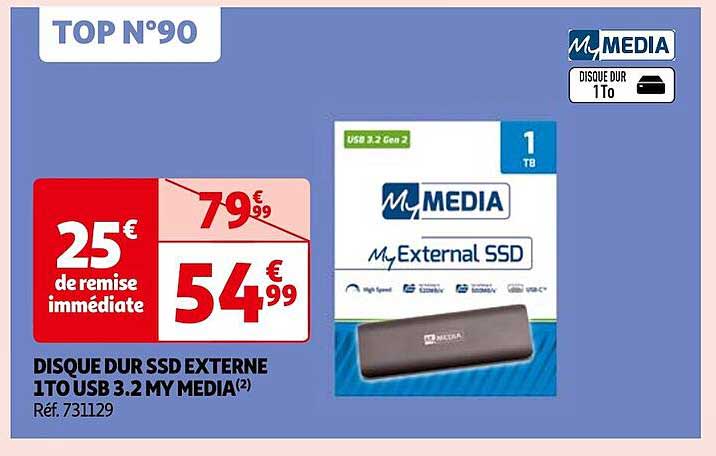 disque dur ssd externe 1 to usb 3.2 my media