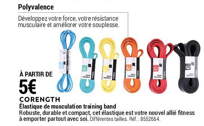 élastique de musculation training band corength