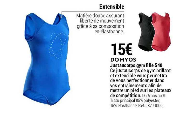 justaucorps gym fille 540 domyos