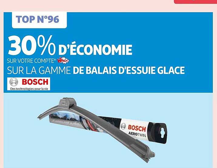 la gamme de balais d'essuie glace bosch