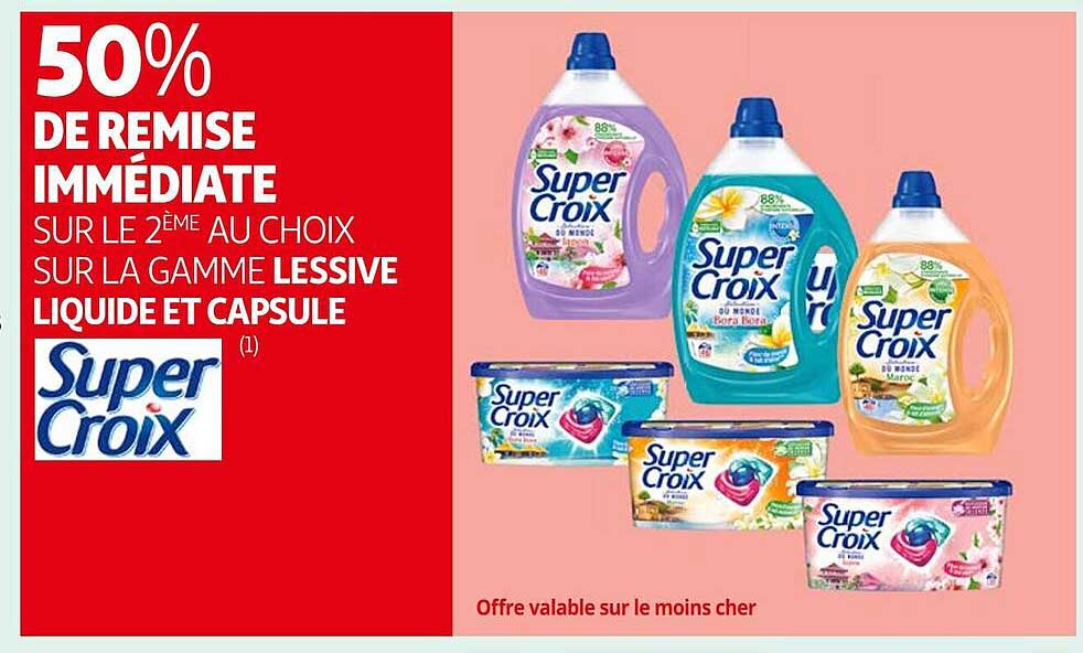 La Gamme Lessive Liquide Et Capsule Super Croix