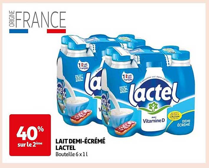 lait demi-écrémé lactel