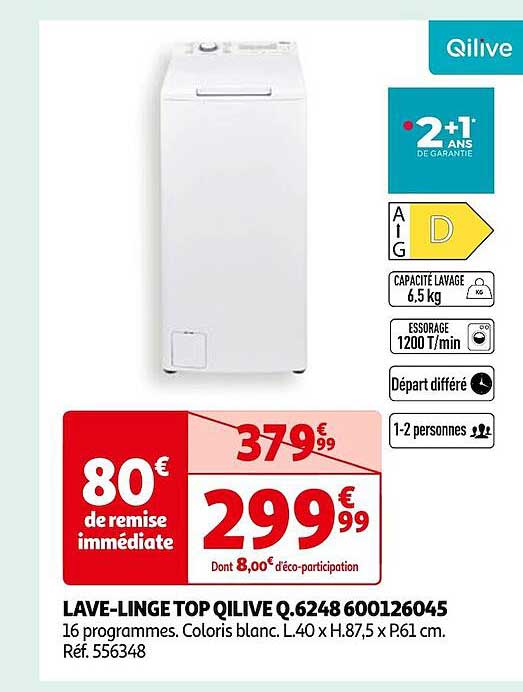 lave-linge top qilive q.6248600126045