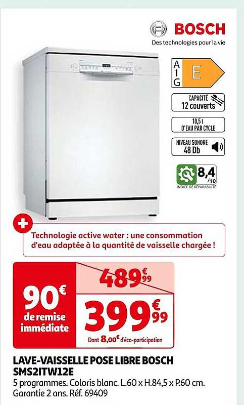 lave-vaisselle pose libre bosch