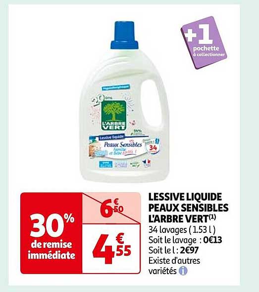 lessive liquide peaux sensibles l'arbre vert