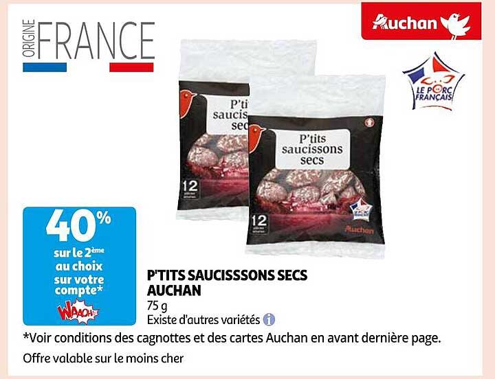 p'tits saucissons secs auchan