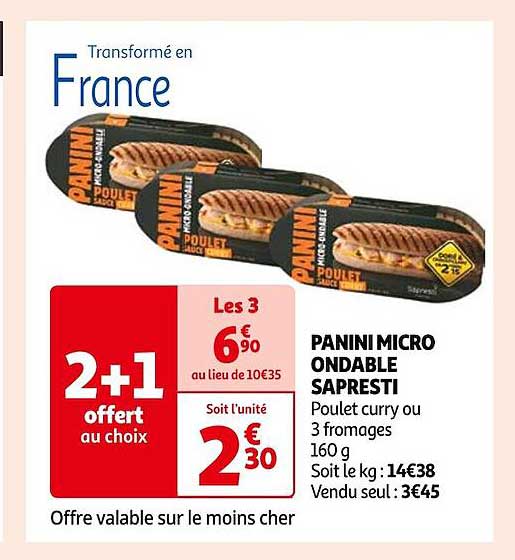 Panini Micro Ondable Sapresti