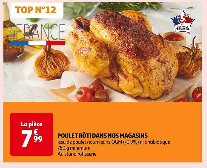 poulet rôti dans nos magasins
