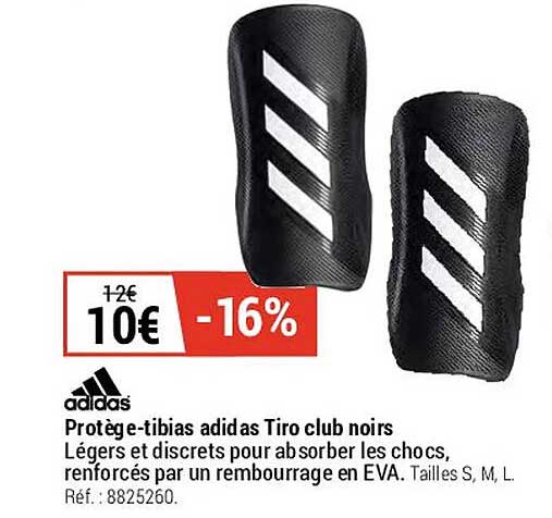protège-tibias adidas tiro club noirs