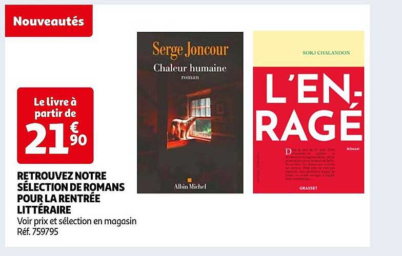 retrouvez notre sélection de romans pour la rentrée littéraire