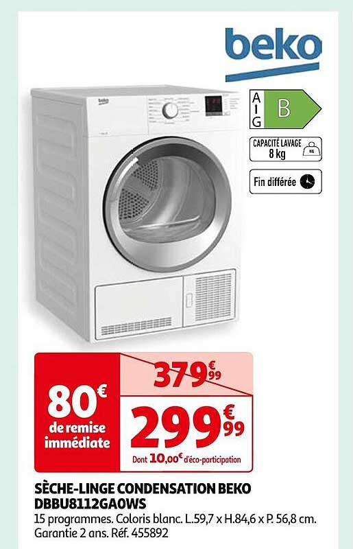 sèche-linge condensation beko