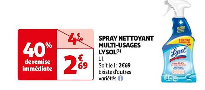 spray nettoyant multi-usages lysol