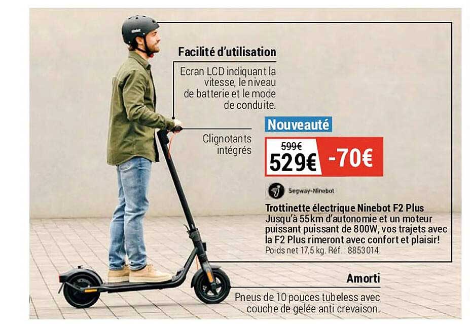 Trottinette électrique Ninebot F2 Plus