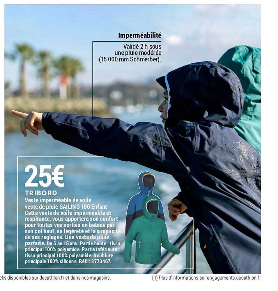 Veste Imperméable De Voile Tribord