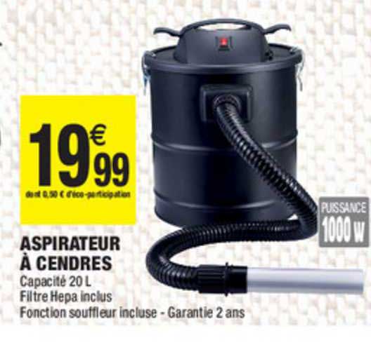 aspirateur à cendres