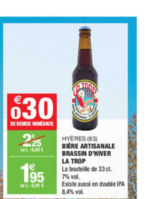 bière artisanale brassin d'hiver la trop hyères