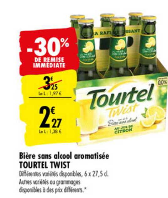 Bière Sans Alcool Aromatisée Tourtel Twist -30% De Remise Immédiate