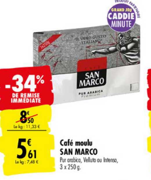 Café Moulu San Marco -34% De Remise Immédiate