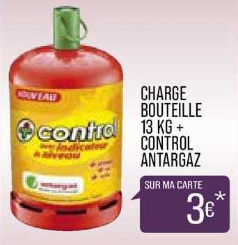 charge bouteille 13 kg + control antargaz