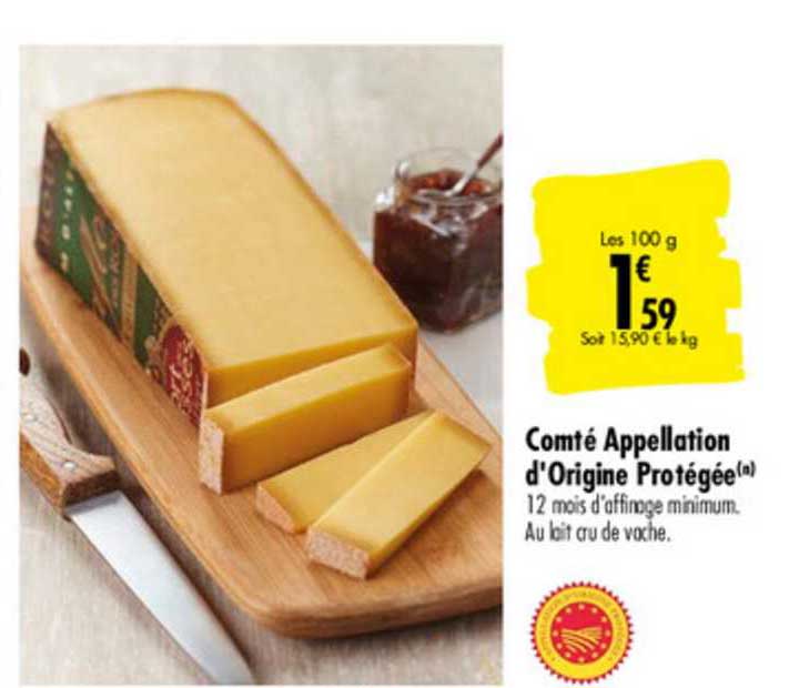 comté appellation d'origine protégée