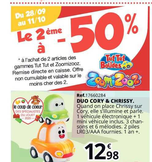 duo cory & chrissy le 2ème à -50%
