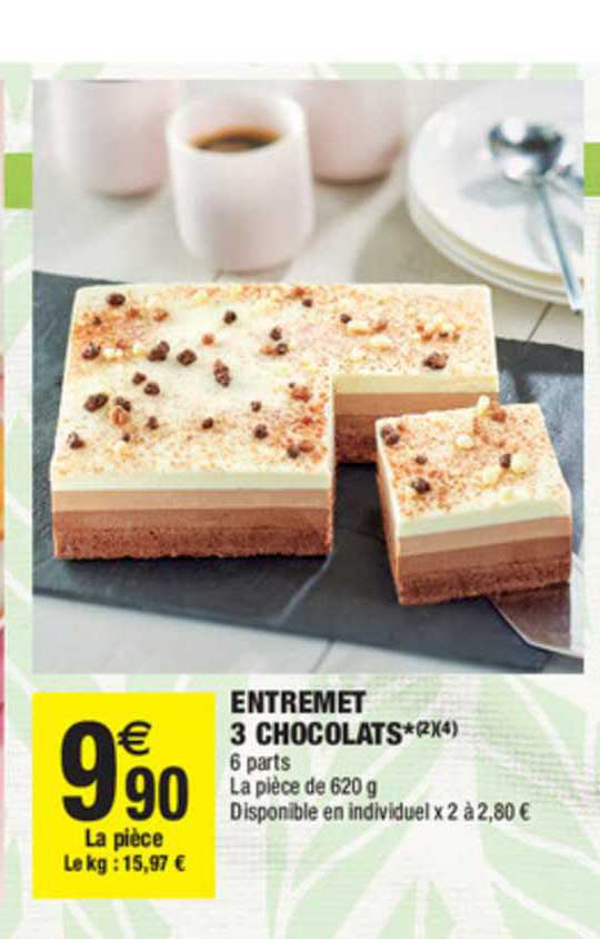 entremet 3 chocolats